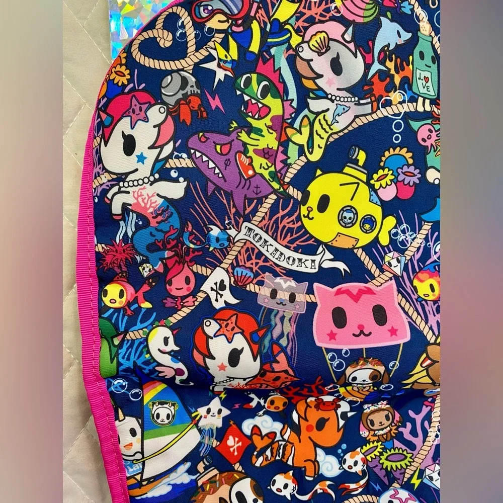 JuJeBe tokidoki Sea Amo 1.0 Zip Top Tote Diaper Bag *Strap & Pad Not Original*